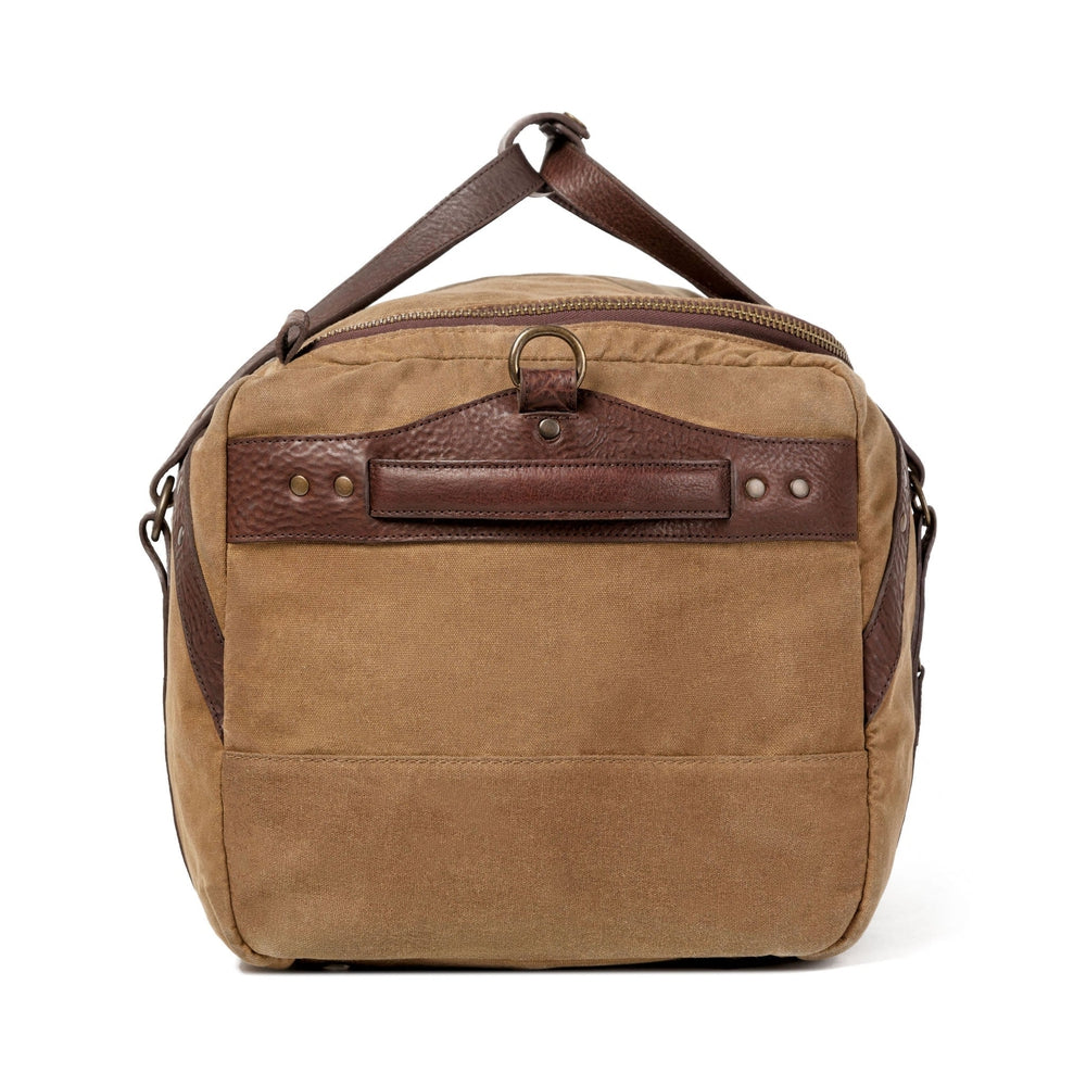 Campaign Waxed Canvas Medium Duffle Bag by Mission Mercantile Leather Goods