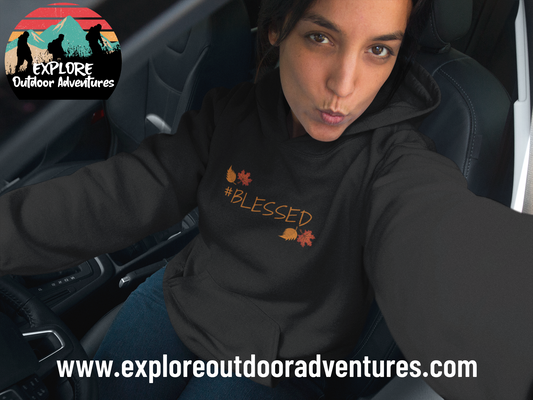 Explore Outdoor Adventures "Blessed" Hooded Fleece